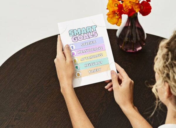 SMART Goals Worksheet for Therapy & Coaching | Printable PDF | Professional Goal Setting Template for Counsellor, Clients, Self-Improvement